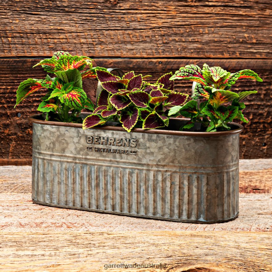 Garrett Wade Galvanized Hanging Metal Planter Garden 46JHVR176