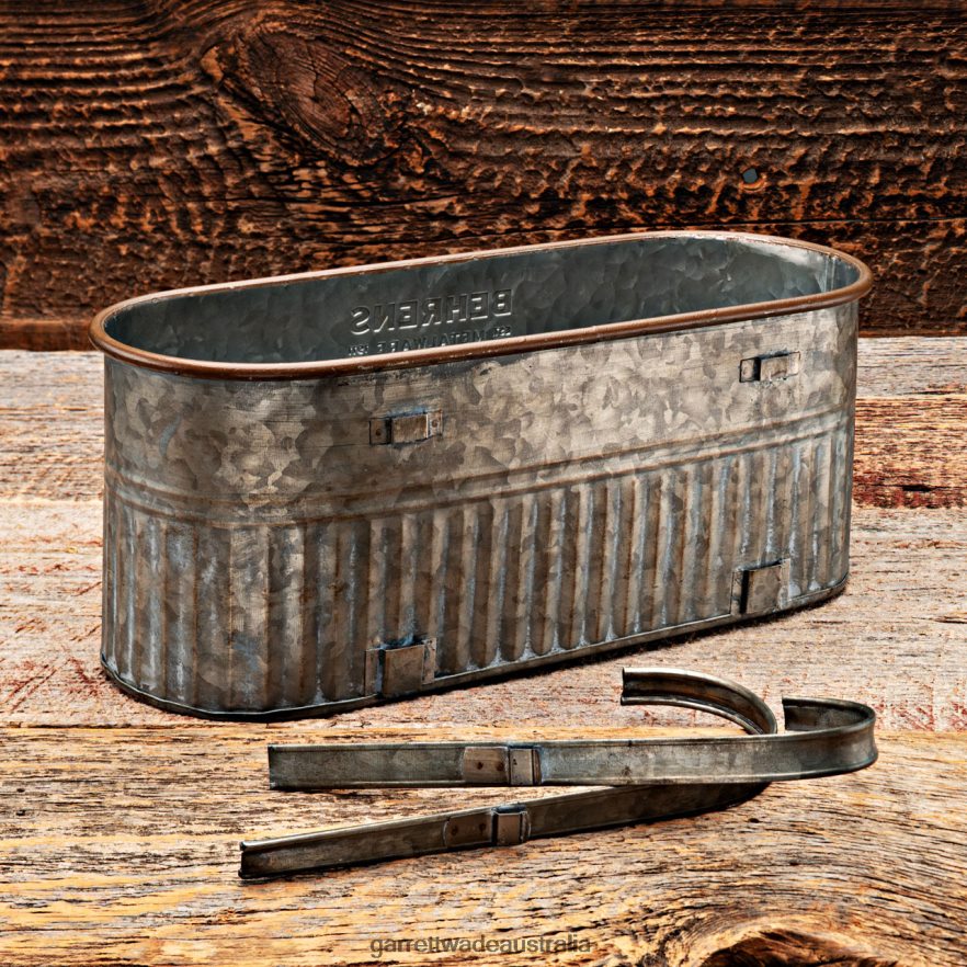 Garrett Wade Galvanized Hanging Metal Planter Garden 46JHVR176