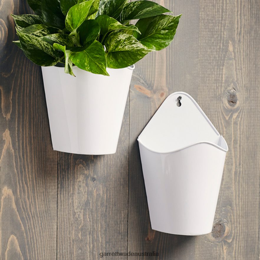 Garrett Wade Galvanized Steel Wall Hanging Planters Garden 46JHVR174