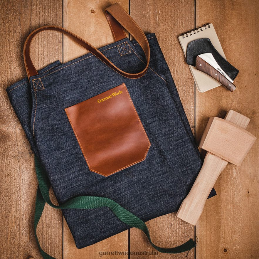 Garrett Wade Multipurpose Denim & Leather Apron Garden 46JHVR127