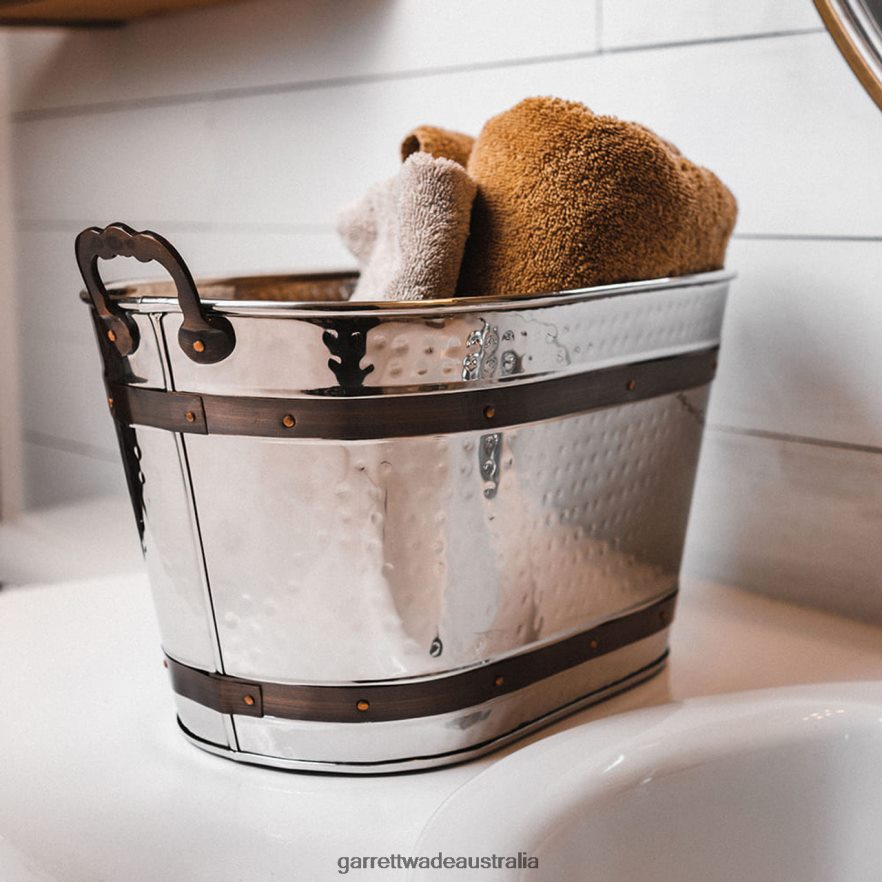 Garrett Wade Pair of Nestled Stainless Steel Basins Garden 46JHVR124