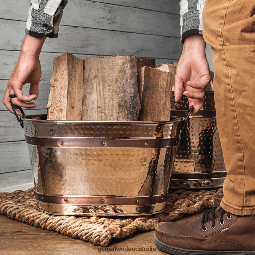 Garrett Wade Pair of Nestled Stainless Steel Basins Garden 46JHVR124