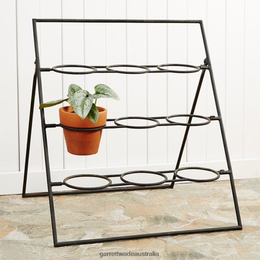 Garrett Wade Terracotta Planter Stand Including 9 Pots Garden 46JHVR136