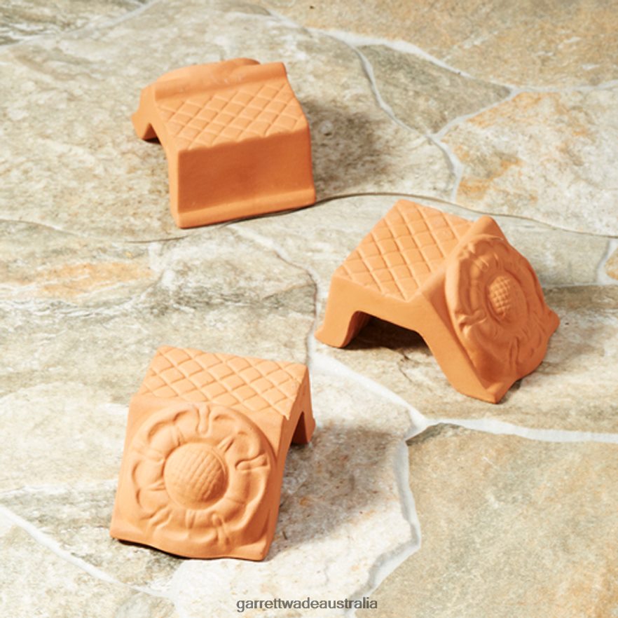 Garrett Wade Tudor Rose Terracotta Pot Feet Garden 46JHVR168