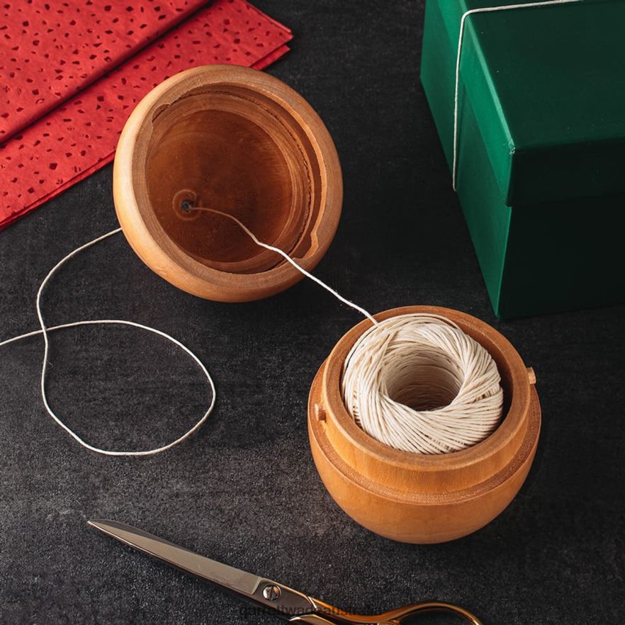 Garrett Wade Wooden Acorn-Shaped Twine Holder Garden 46JHVR130