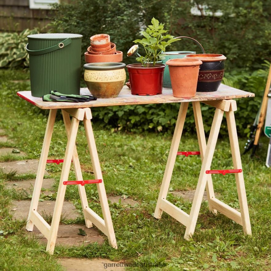 Garrett Wade 39 In. Tall Work Sawhorse Pair Garden 46JHVR204