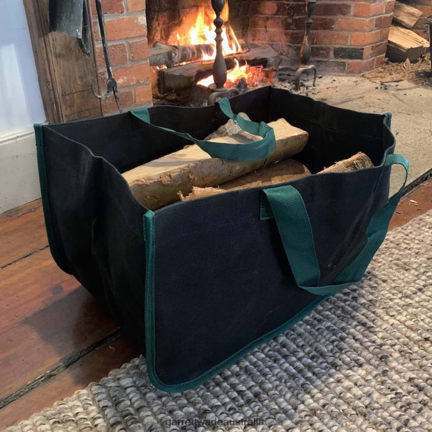 Garrett Wade Double Thickness Black Log Carrier Home & Kitchen 46JHVR976