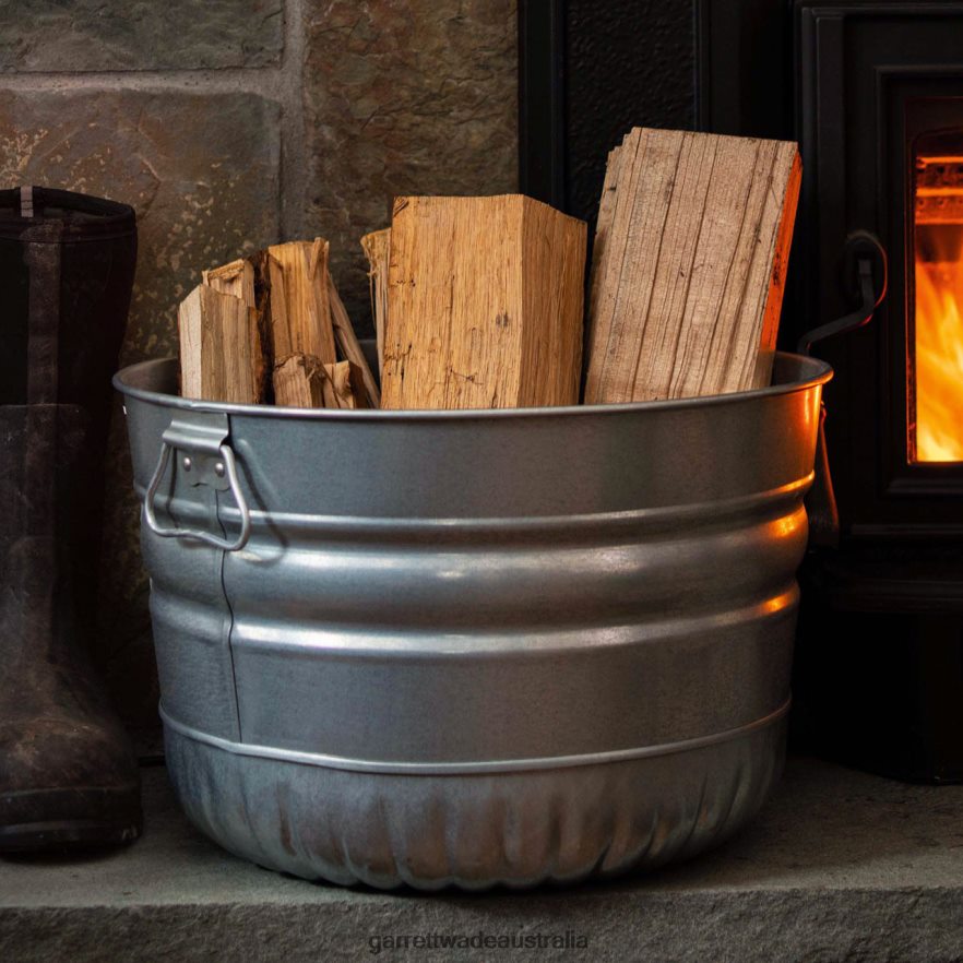 Garrett Wade Galvanized Steel Bushel Basket Home & Kitchen 46JHVR977