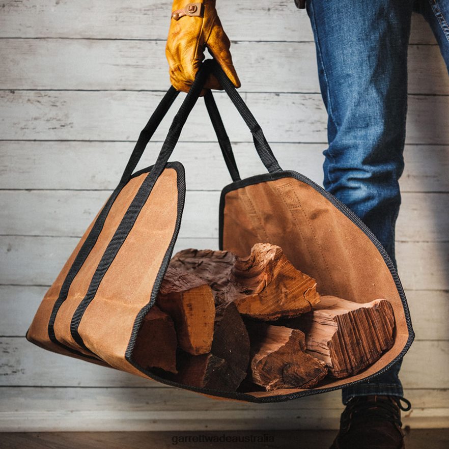 Garrett Wade Premium Waxed Canvas Log Carrier Home & Kitchen 46JHVR967