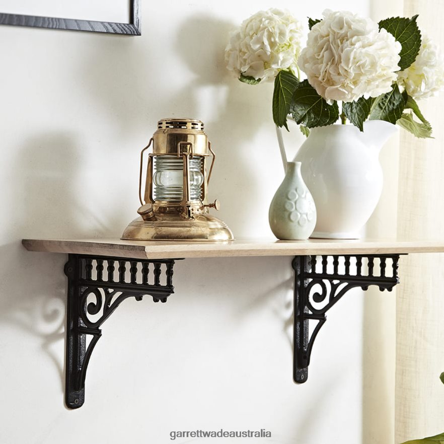 Garrett Wade Pair of Ornamental Cast Iron Shelving Brackets Home & Kitchen 46JHVR1000