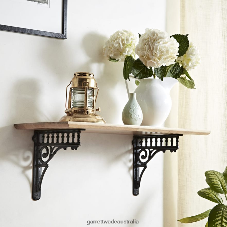 Garrett Wade Pair of Ornamental Cast Iron Shelving Brackets Home & Kitchen 46JHVR1000