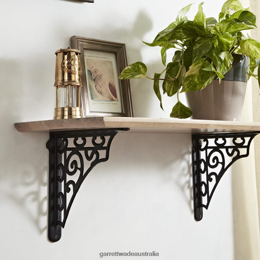 Garrett Wade Pair of Victorian Cast Iron Shelving Brackets Home & Kitchen 46JHVR1001