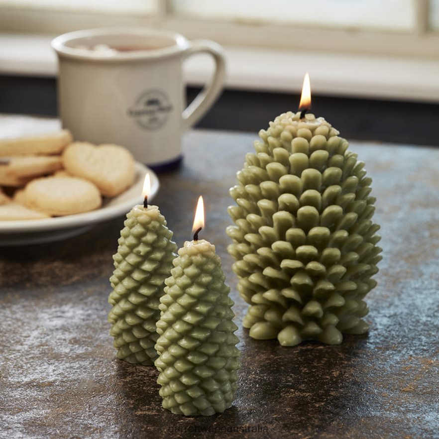 Garrett Wade Pinecone Beeswax Candles- Large Home & Kitchen 46JHVR981