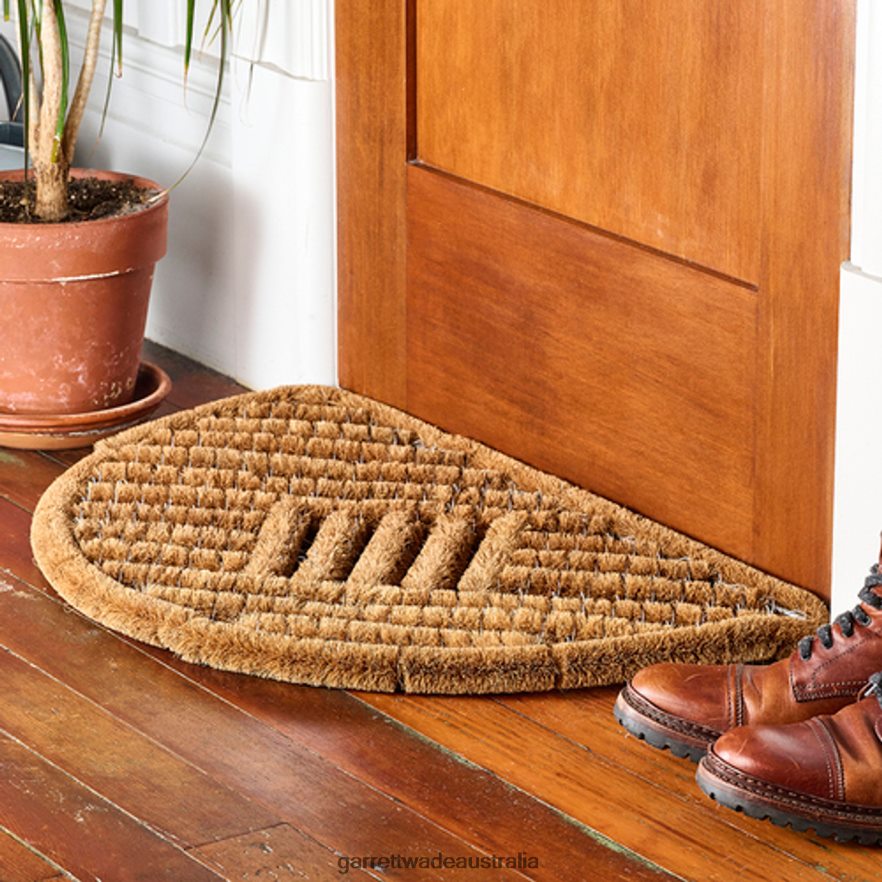 Garrett Wade Coir and Stainless Steel Half-Round Spiral Doormat Home & Kitchen 46JHVR991