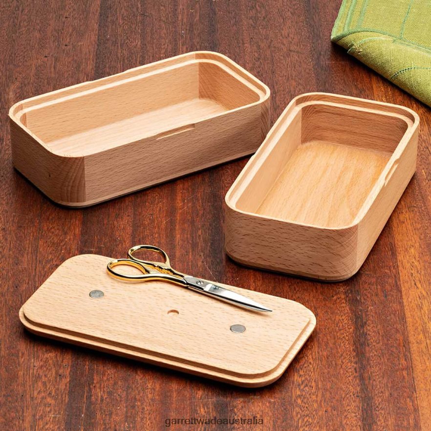 Garrett Wade Beechwood Sewing Box & Scissor Set Home & Kitchen 46JHVR1049