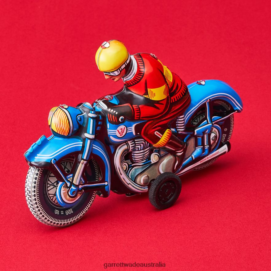 Garrett Wade Tin Toy Motorbike Blue Home & Kitchen 46JHVR921