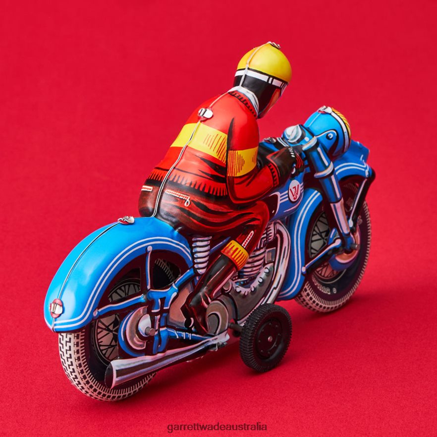 Garrett Wade Tin Toy Motorbike Blue Home & Kitchen 46JHVR921
