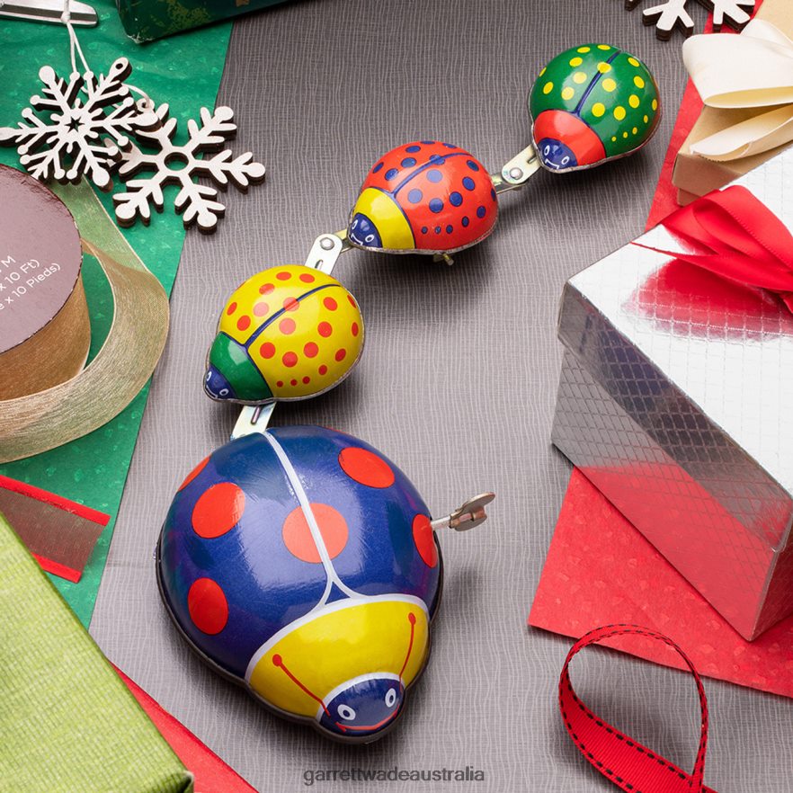 Garrett Wade Wind-Up Ladybug Family Parade Tin Toy Home & Kitchen 46JHVR894