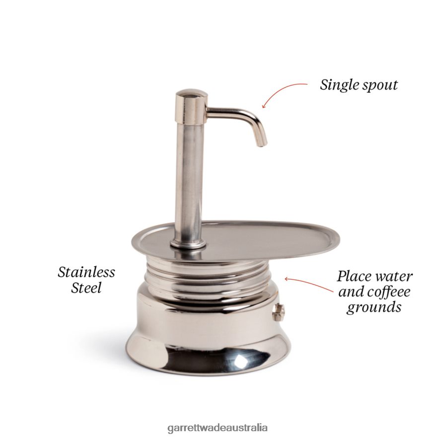 Garrett Wade Stainless Steel Stovetop Espresso Maker Home & Kitchen 46JHVR863