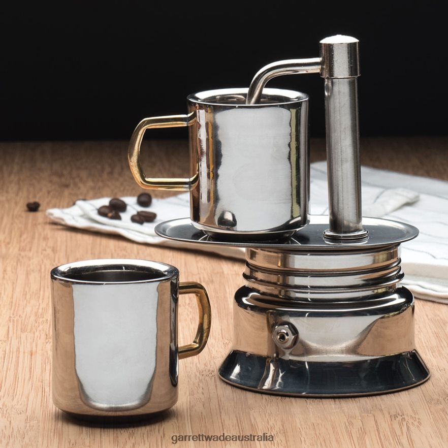 Garrett Wade Stainless Steel Stovetop Espresso Maker Home & Kitchen 46JHVR863