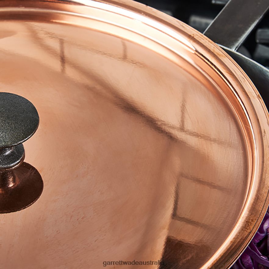 Garrett Wade Handmade 11'' Copper Chef's Pan with Lid Home & Kitchen 46JHVR763