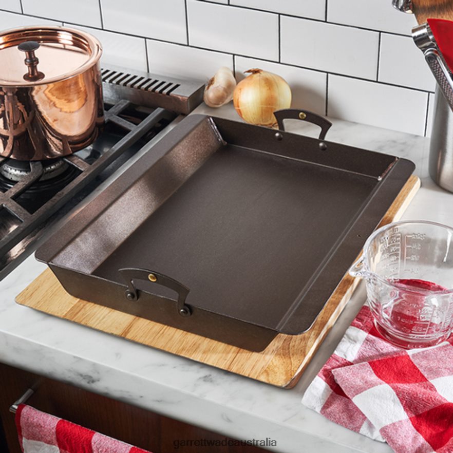 Garrett Wade Netherton Black Iron Roasting Pan Home & Kitchen 46JHVR757