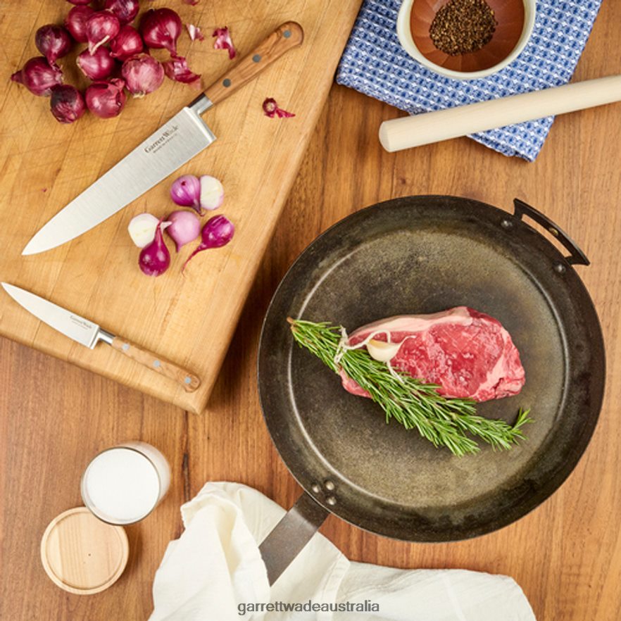 Garrett Wade Netherton Spun Iron Classic Frying Pan Home & Kitchen 46JHVR756