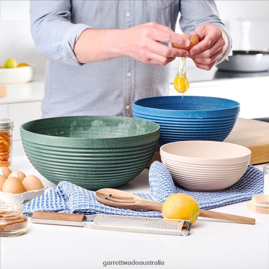 Garrett Wade 3-Piece Colorful Serving Bowl Set - Made in the USA Home & Kitchen 46JHVR839