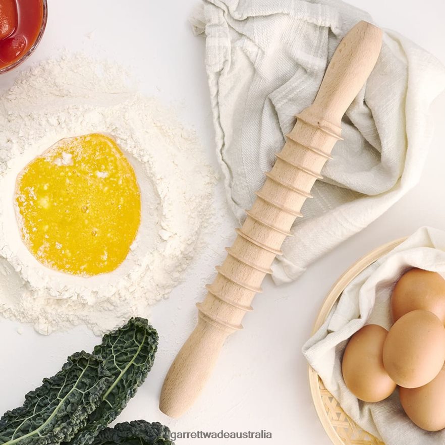 Garrett Wade Italian Beechwood Pasta Rolling Pins Set Home & Kitchen 46JHVR829