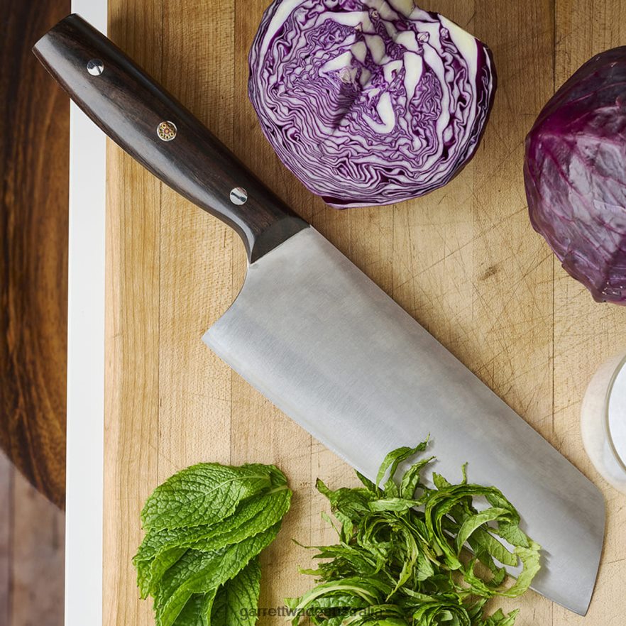 Garrett Wade Ebony Handled Chef's Cleaver Home & Kitchen 46JHVR775