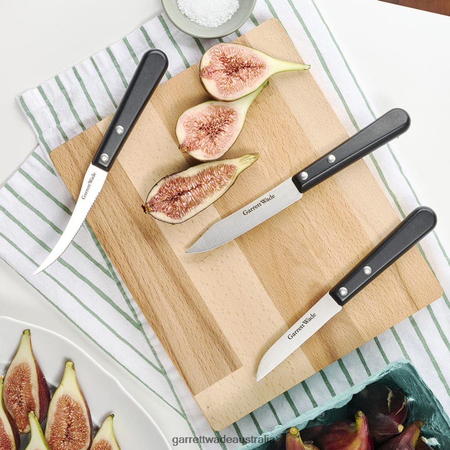 Garrett Wade Everyday PaperStone Paring Knives & Cutting Board Set Home & Kitchen 46JHVR776