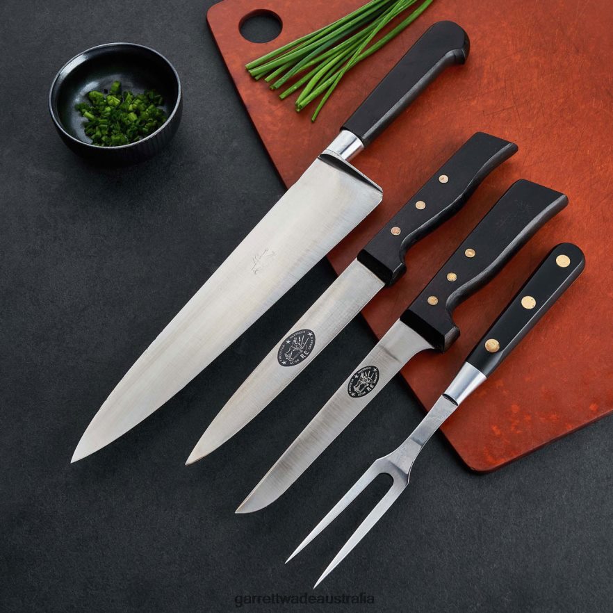 Garrett Wade Set of Three Vintage Carving Knives Plus Fork Home & Kitchen 46JHVR797