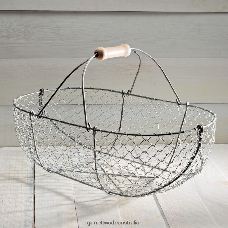 Garrett Wade Heavy-Duty Woven Galvanized Baskets Home & Kitchen 46JHVR875