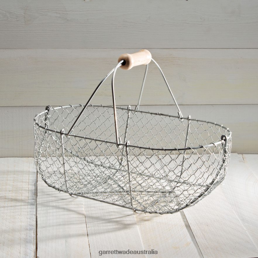 Garrett Wade Heavy-Duty Woven Galvanized Baskets Home & Kitchen 46JHVR875