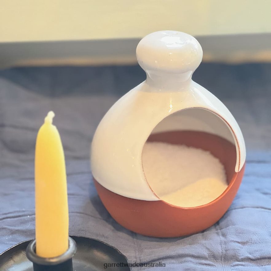 Garrett Wade Terracotta Salt Storage Set Home & Kitchen 46JHVR878