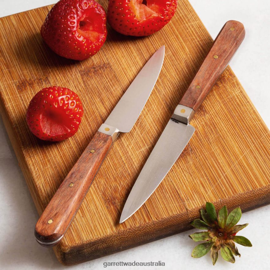 Garrett Wade Set Of Two Vintage Brass Bolster Paring Knives Home & Kitchen 46JHVR884