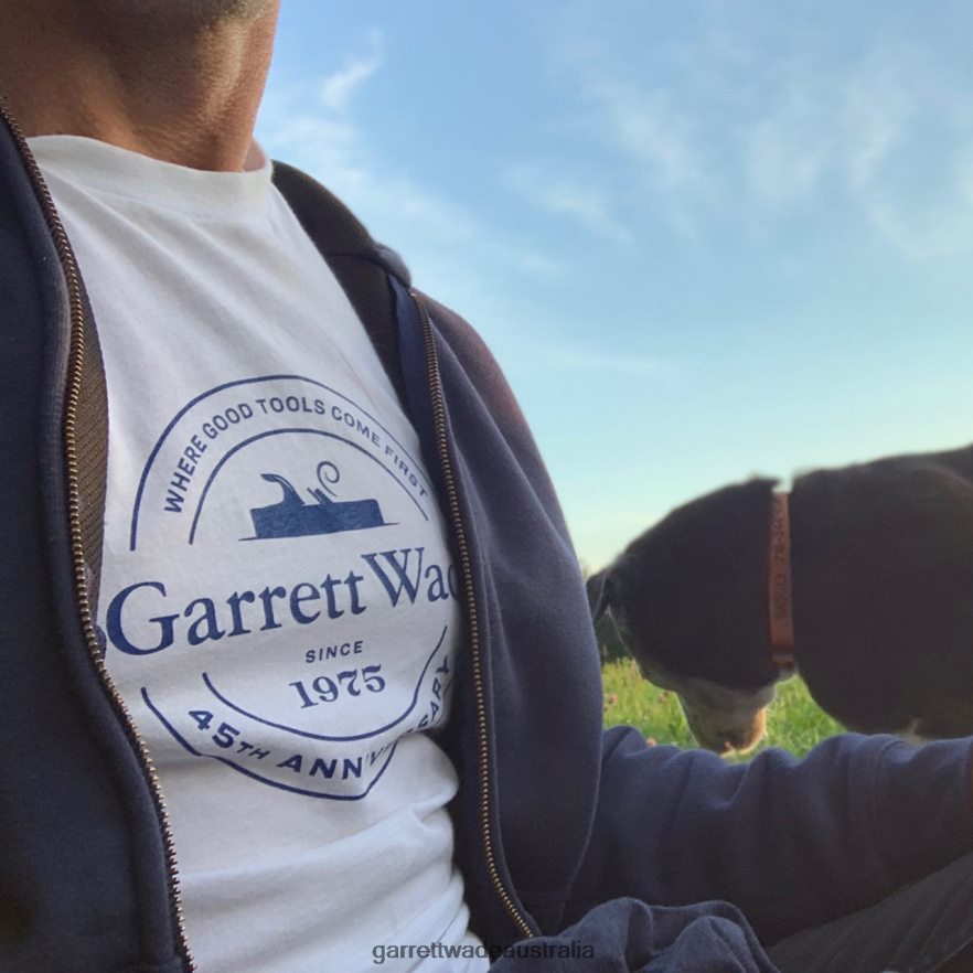 Garrett Wade 45th Anniversary T-Shirts - White Home & Kitchen 46JHVR1065