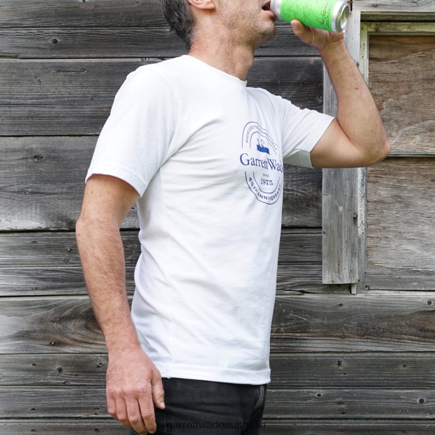 Garrett Wade 45th Anniversary T-Shirts - White Home & Kitchen 46JHVR1065