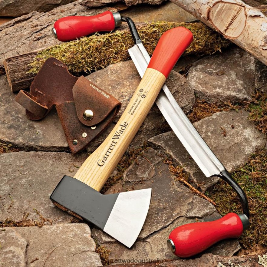 Garrett Wade Homestead Building Pair - Mini Camp Hatchet & Drawknife Outdoor 46JHVR292