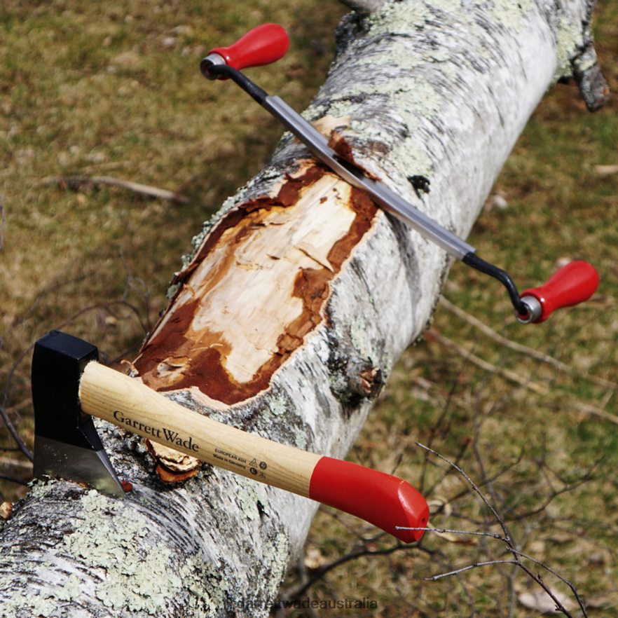 Garrett Wade Homestead Building Pair - Mini Camp Hatchet & Drawknife Outdoor 46JHVR292