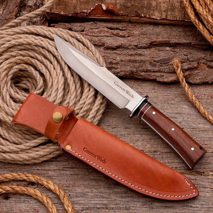 Garrett Wade Bowie Knife with Leather Sheath Outdoor 46JHVR332