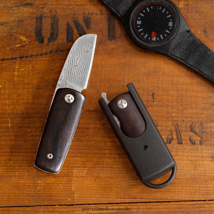 Garrett Wade Mini Damascus Rosewood Knife Outdoor 46JHVR309