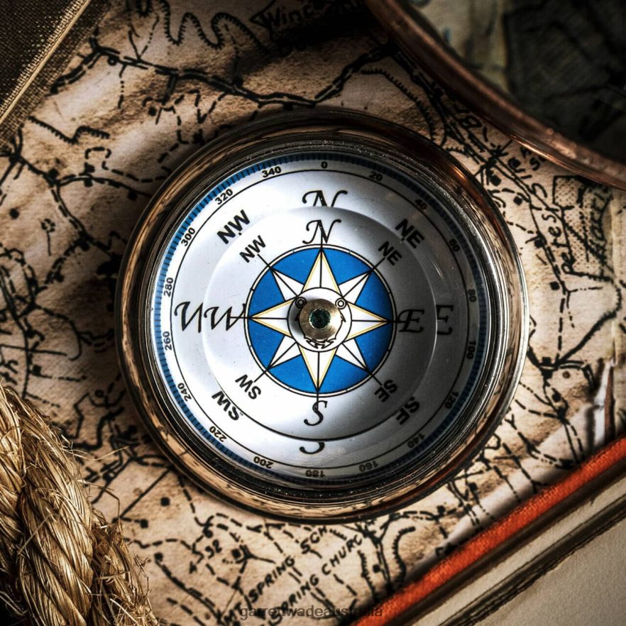 Garrett Wade Nickel-Plated Compass with Magnification Band Outdoor 46JHVR331