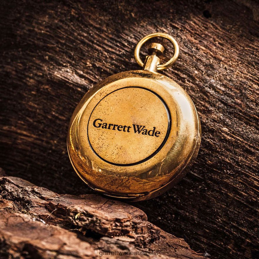 Garrett Wade Push-Button Brass Compass Outdoor 46JHVR312