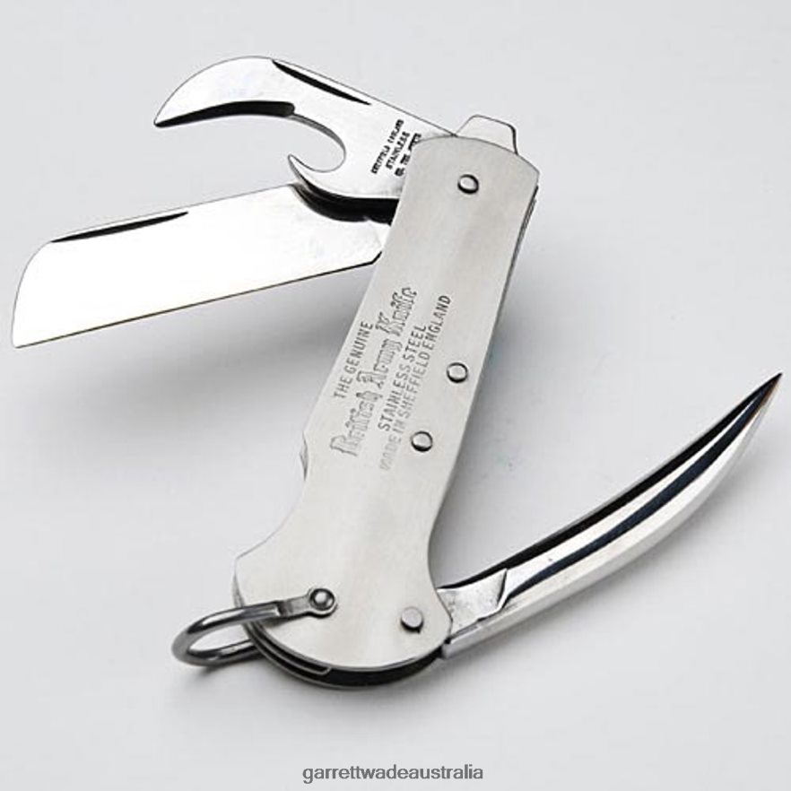 Garrett Wade Three Bladed British Navy Knife with Marlinspike Outdoor 46JHVR308