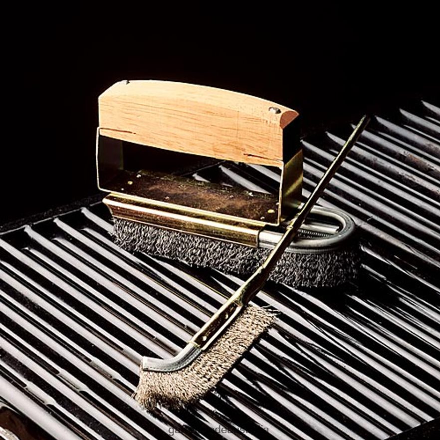 Garrett Wade BBQ Steel Brush Set Outdoor 46JHVR354