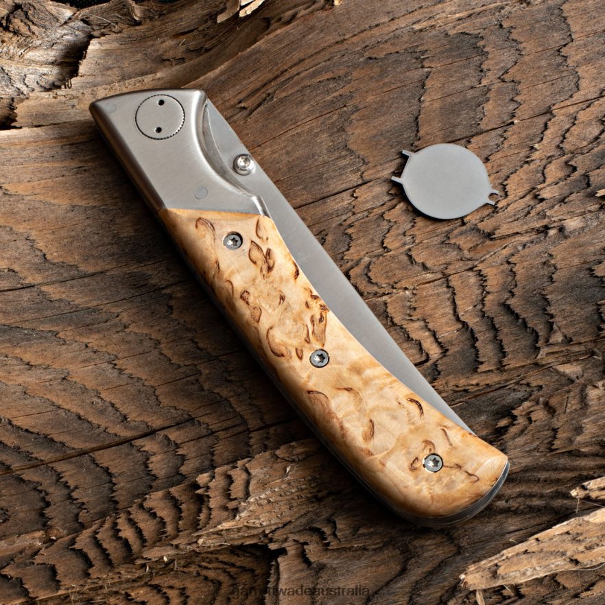 Garrett Wade Dwarf Birch Handle Pocket Knife Outdoor 46JHVR388