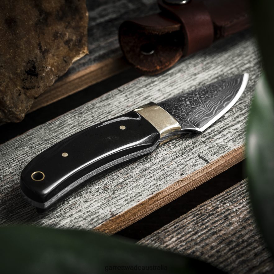 Garrett Wade Short Damascus Fixed-Blade Knife Outdoor 46JHVR374