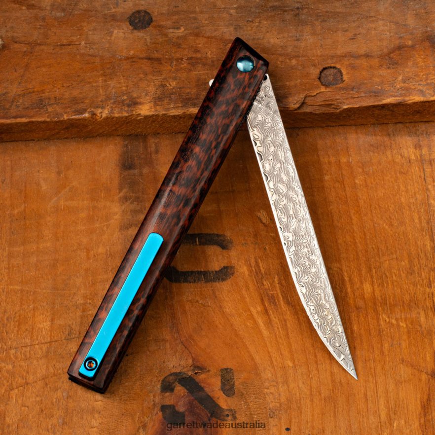 Garrett Wade Slim Profile Damascus Penknife Outdoor 46JHVR376