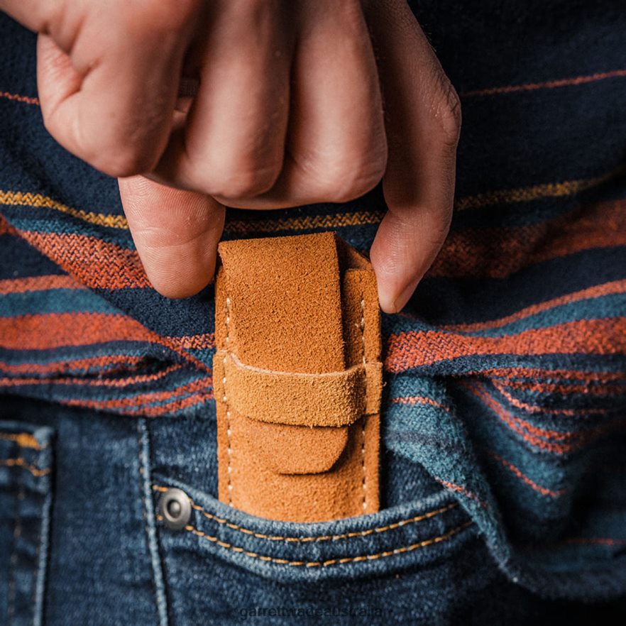 Garrett Wade Universal Leather Sheath for Pocket Knives Outdoor 46JHVR368